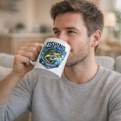 Mug " Fishing is my therapy"